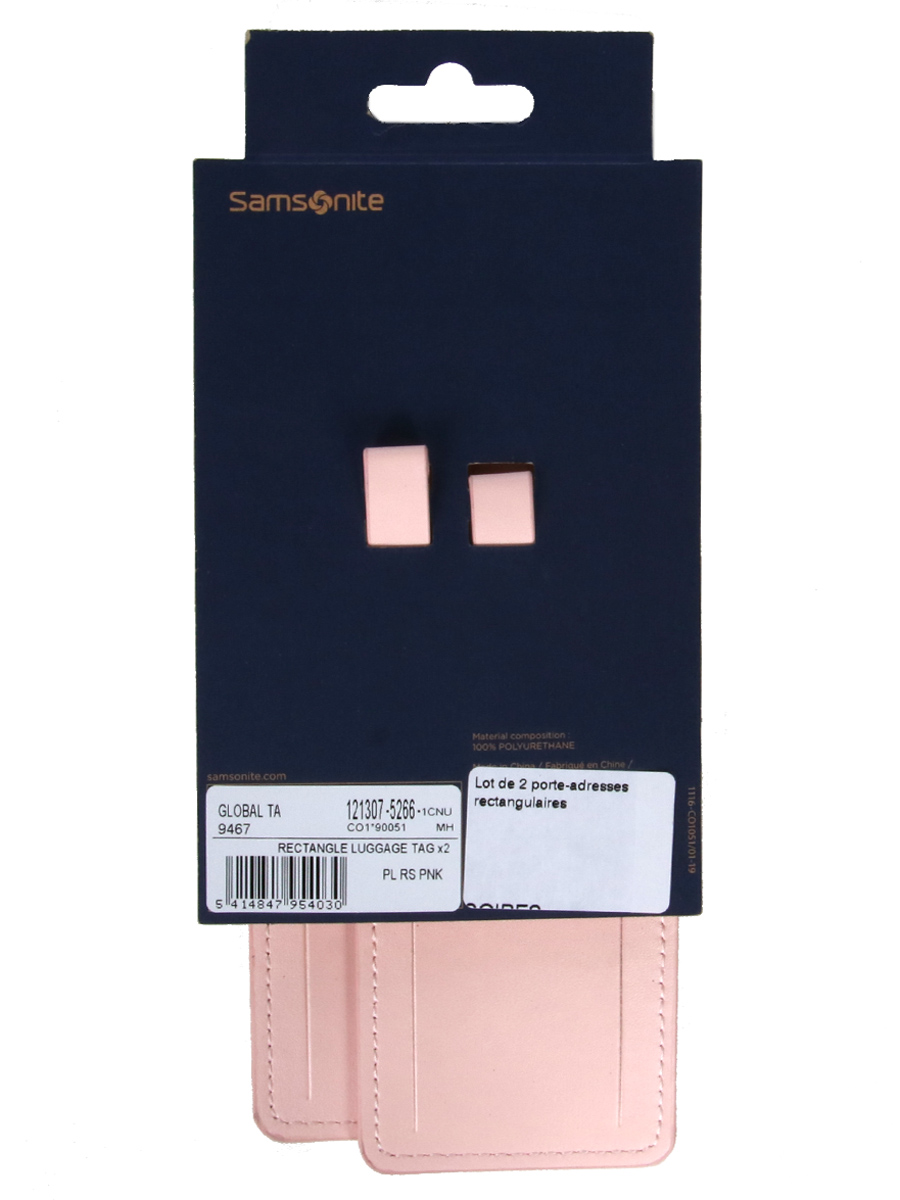 Lot de 2 porte-adresses Samsonite
