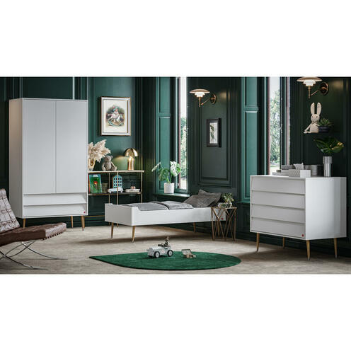 Lit évolutif 70x140 BOSQUE NEW Blanc - VOX
