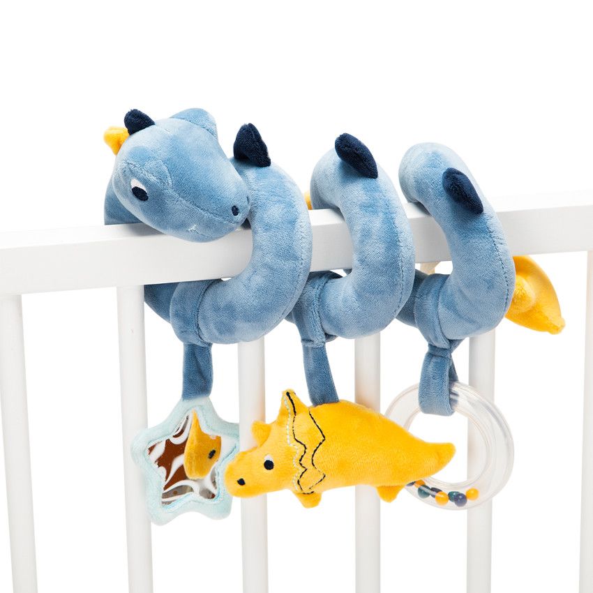 Spirale d'activités en polyester Mes amis les dinos - Bleu moyen