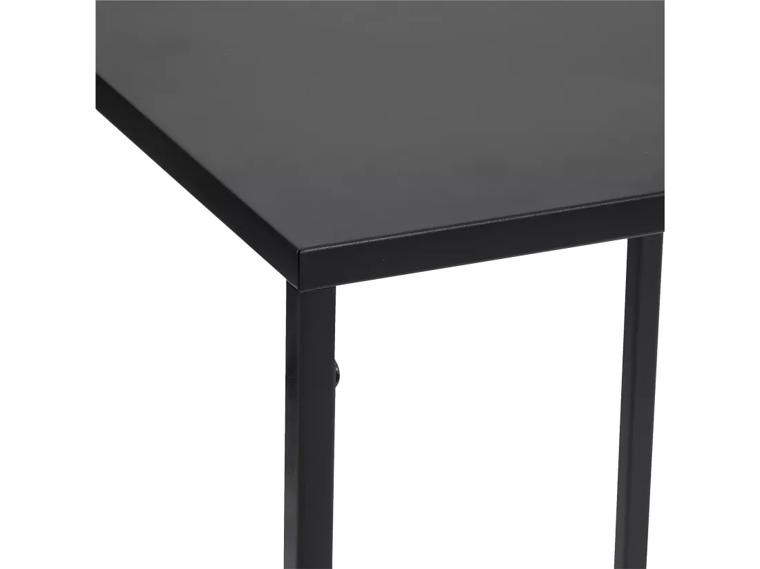 Lot de 2 Tables d'appoint , Bout de canapé ou Sellettes en Métal Noir