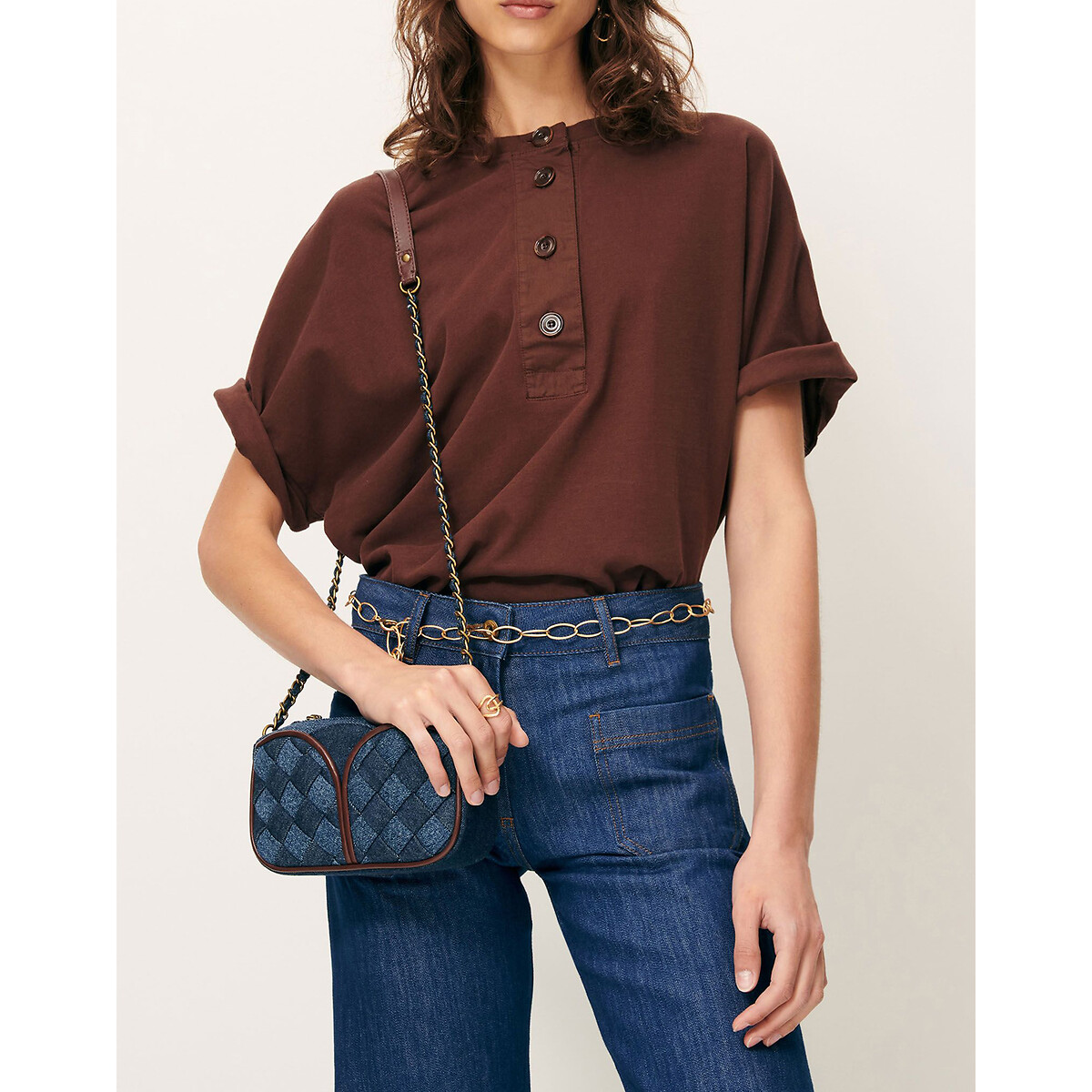 SESSUN<br>Camiseta de manga curta com fechamento por botões, RODNEY