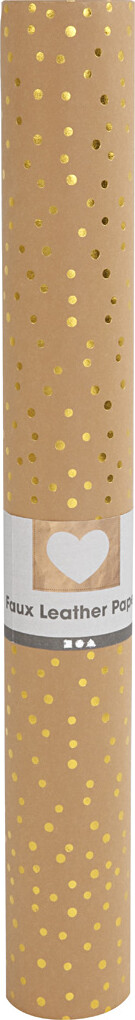 Læderpapir - Ensfarvet - Folie - 350 G - Lysebrun Guld - 50X100 CM