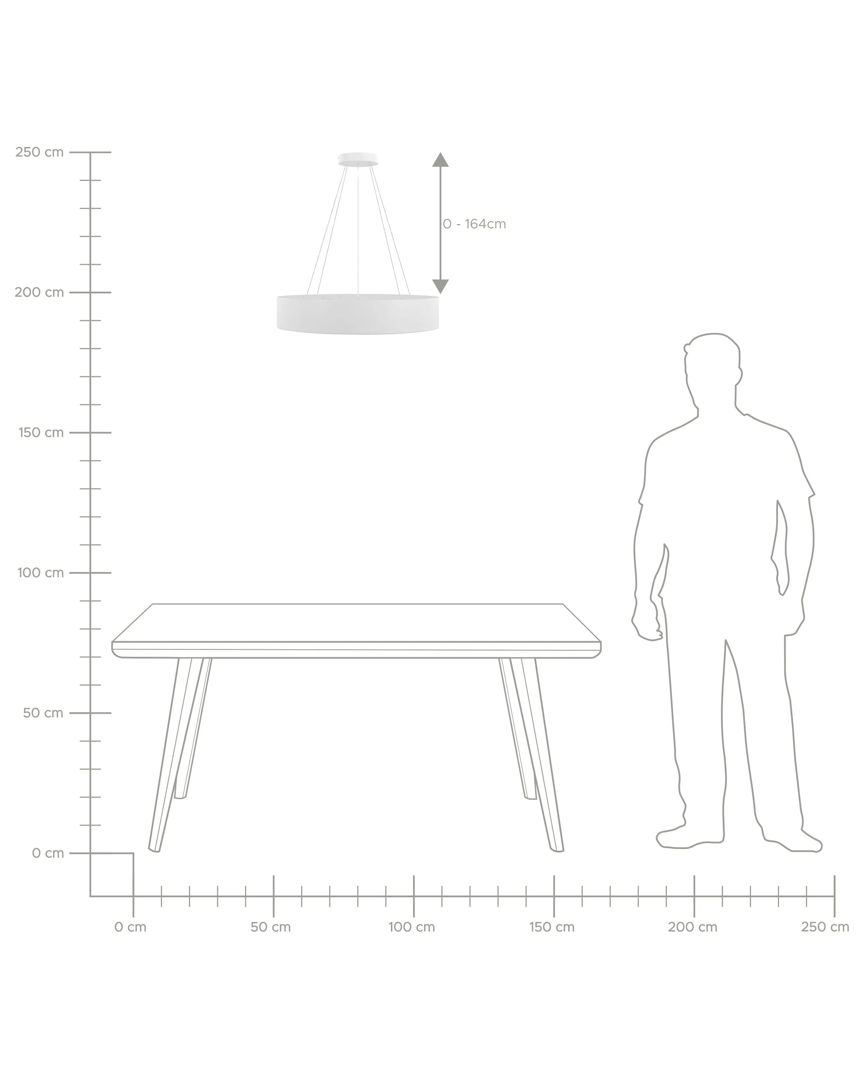 LED hanglamp BALILI Metaal Wit