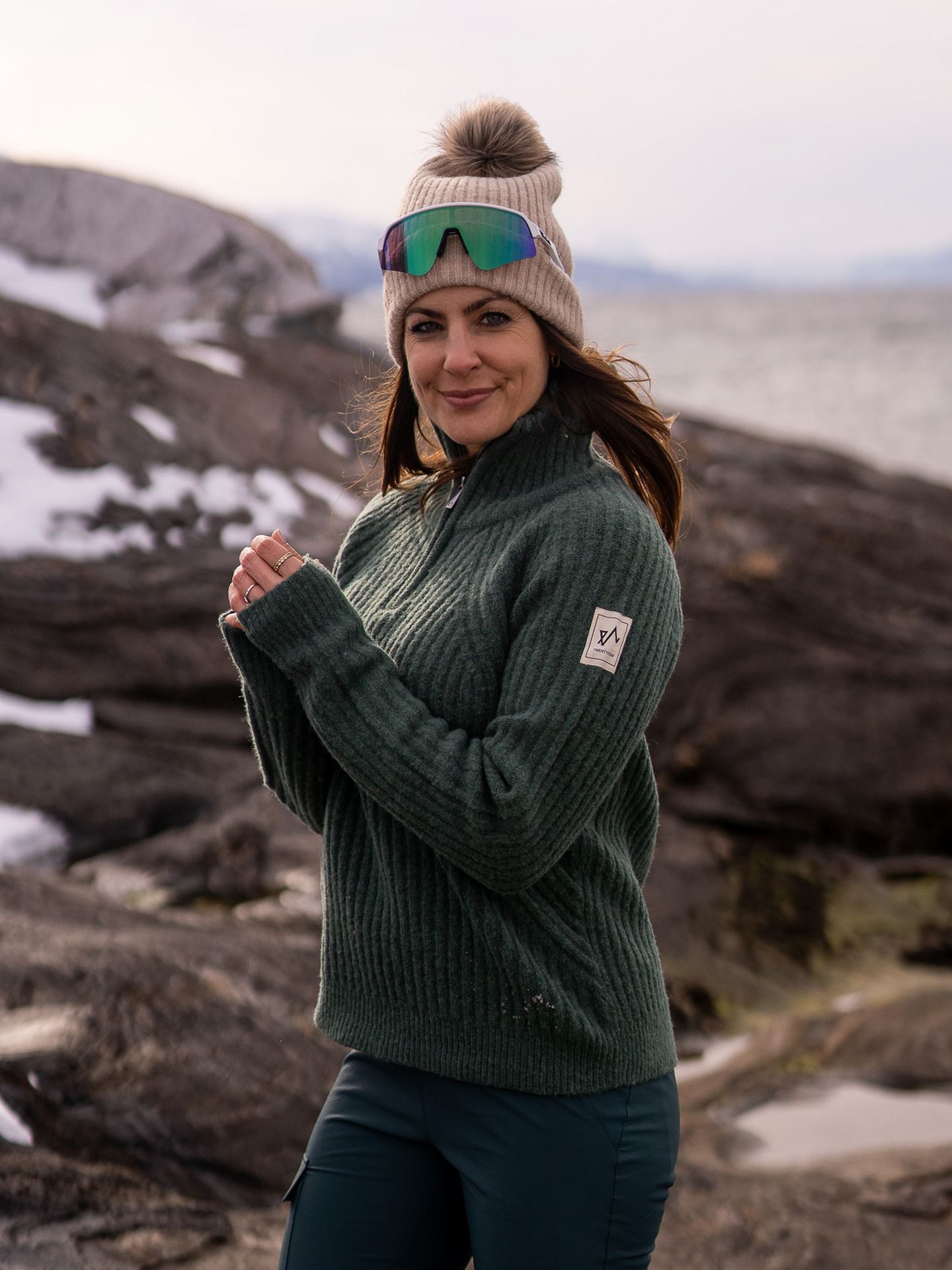 1222 Half Zip Genser