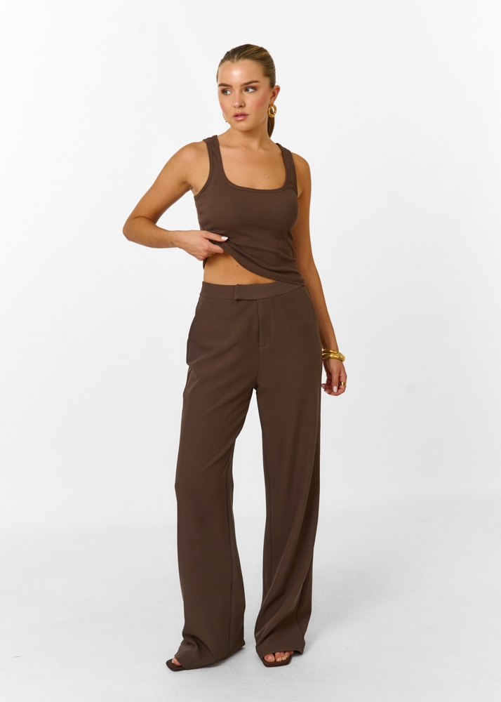 Audrey pantalon choco bruin