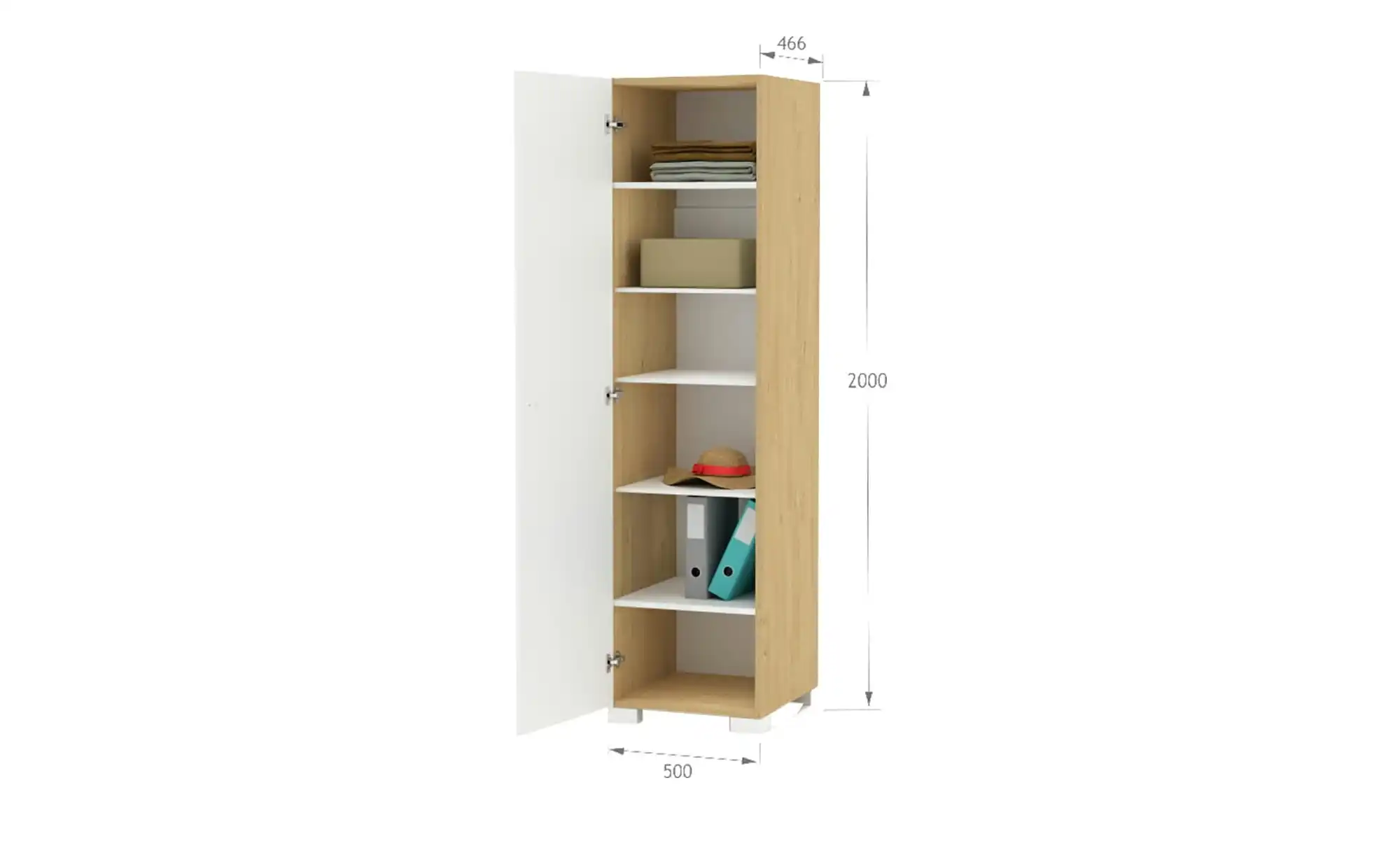 Kleiderschrank Uni Oak
