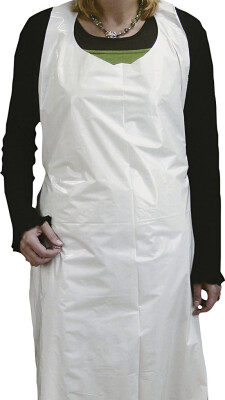Engangsforklæder - H 110 CM - B 80 CM - Hvid - 100 Stk