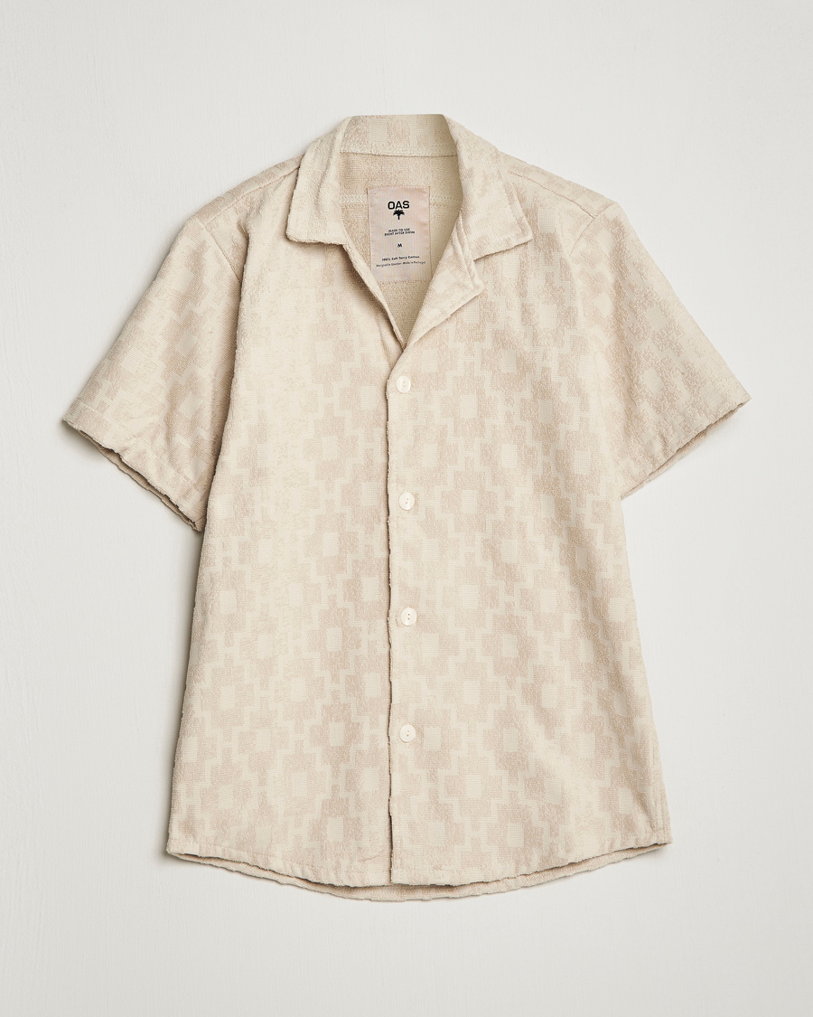 OAS Machu Terry Short Sleeve Shirt Beige