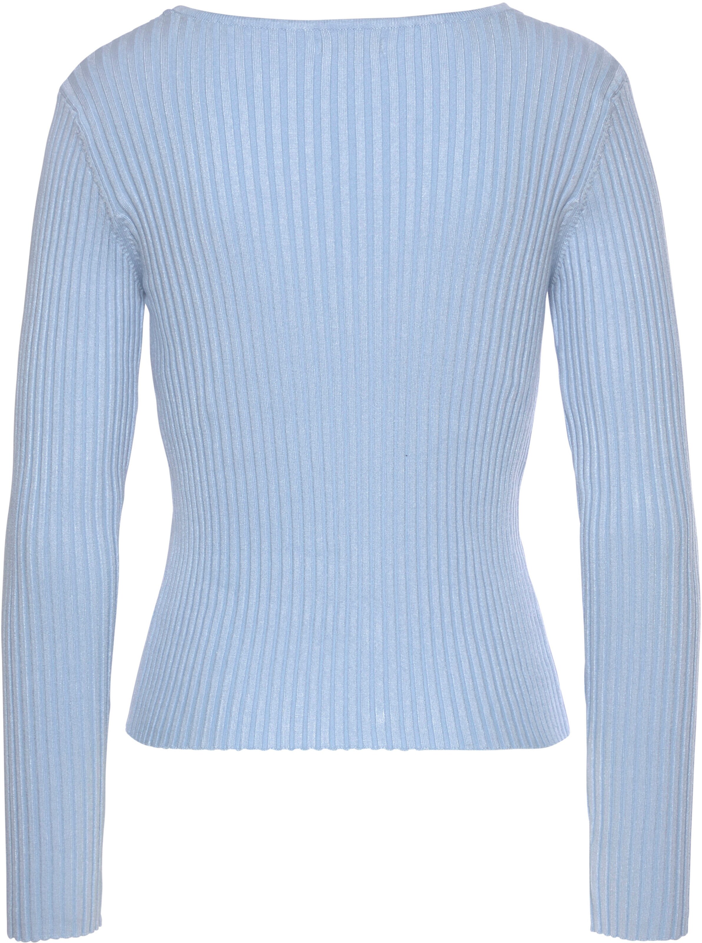 LASCANA V-Ausschnitt-Pullover in bleu