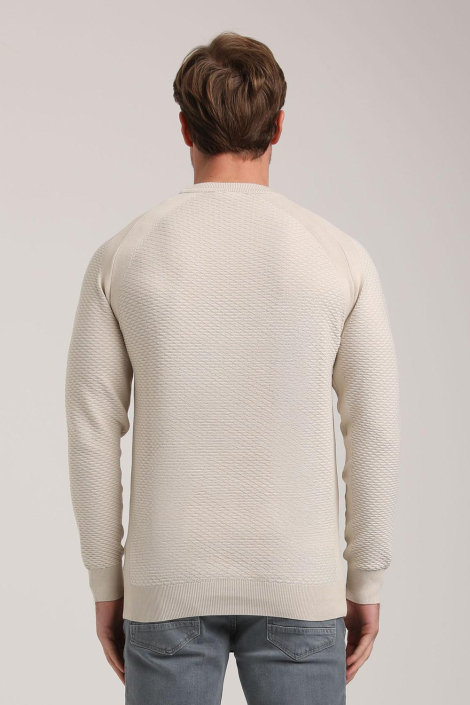 Gabbiano beige heren trui