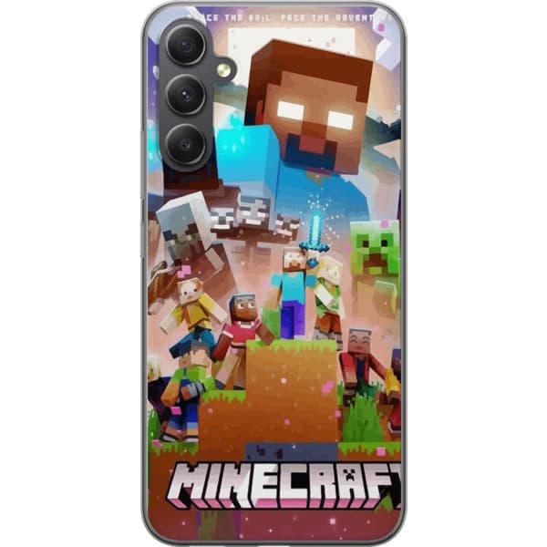 Samsung Galaxy A35 Gjennomsiktig deksel Minecraft