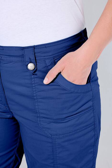 Cargo-Bermuda, Komfortbund, 4-Pocket-Schnitt, kobaltblau