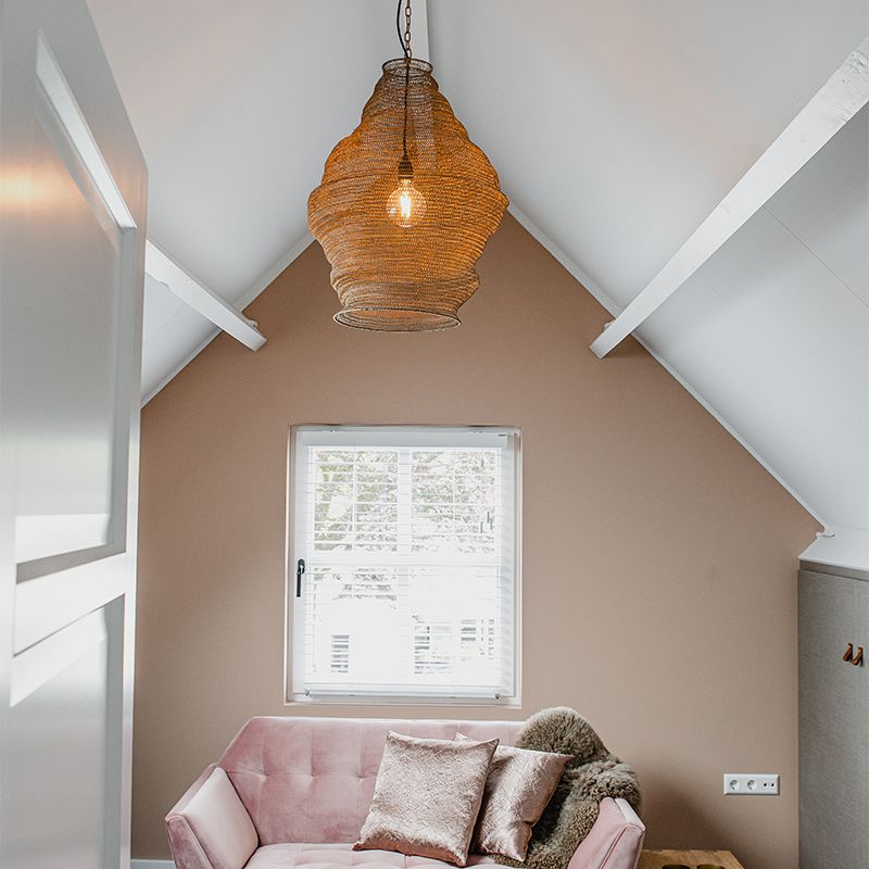 Oosterse hanglamp goud 60cm - Nidum