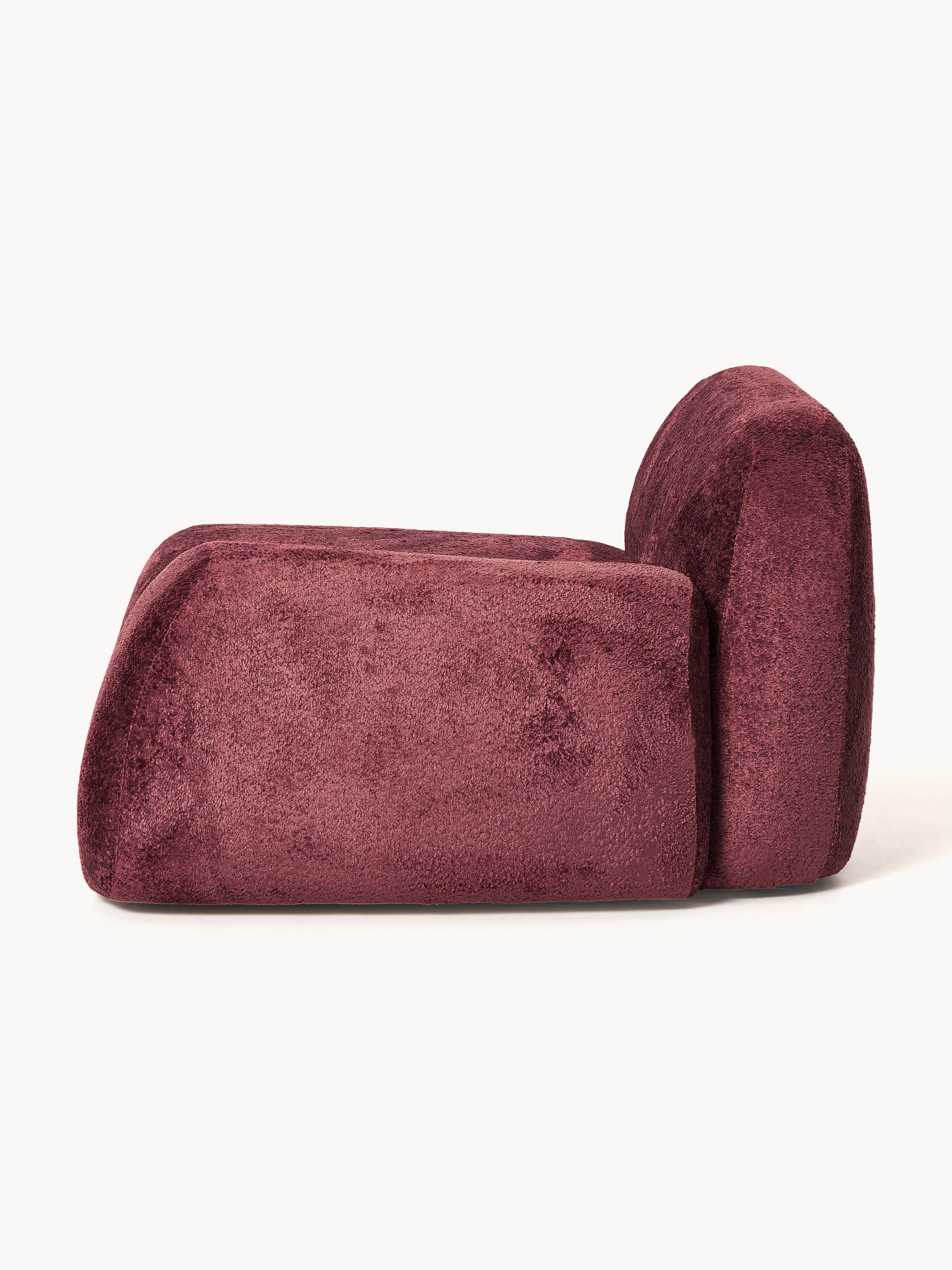 Hoekmodule Wolke van teddy-bouclé
