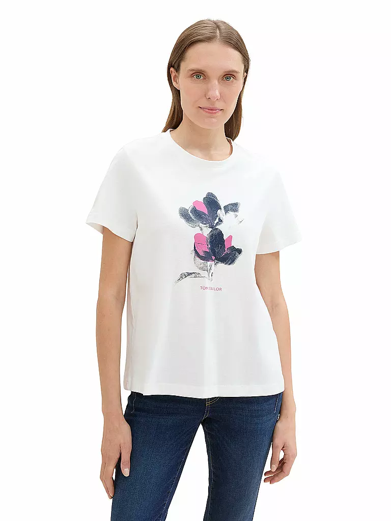TOM TAILOR T-Shirt creme