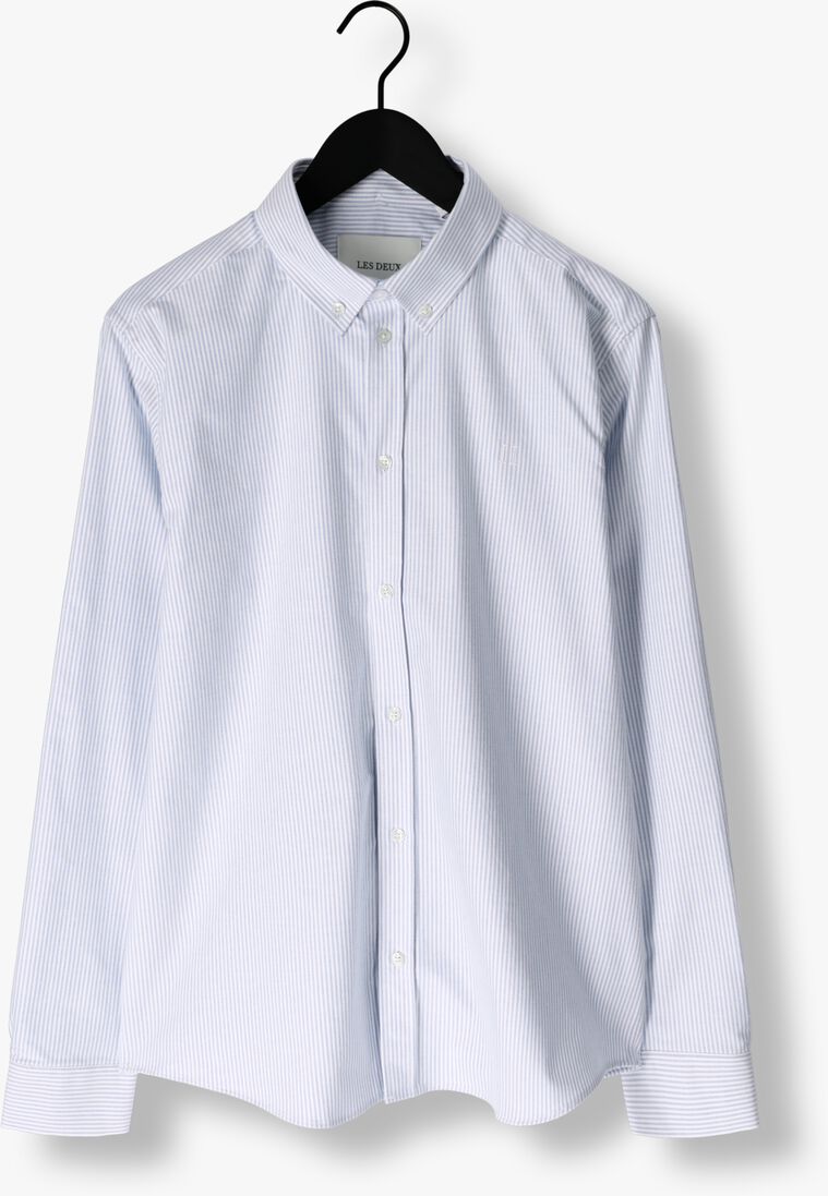 lichtblauwe les deux casual overhemd konrad oxford shirt men