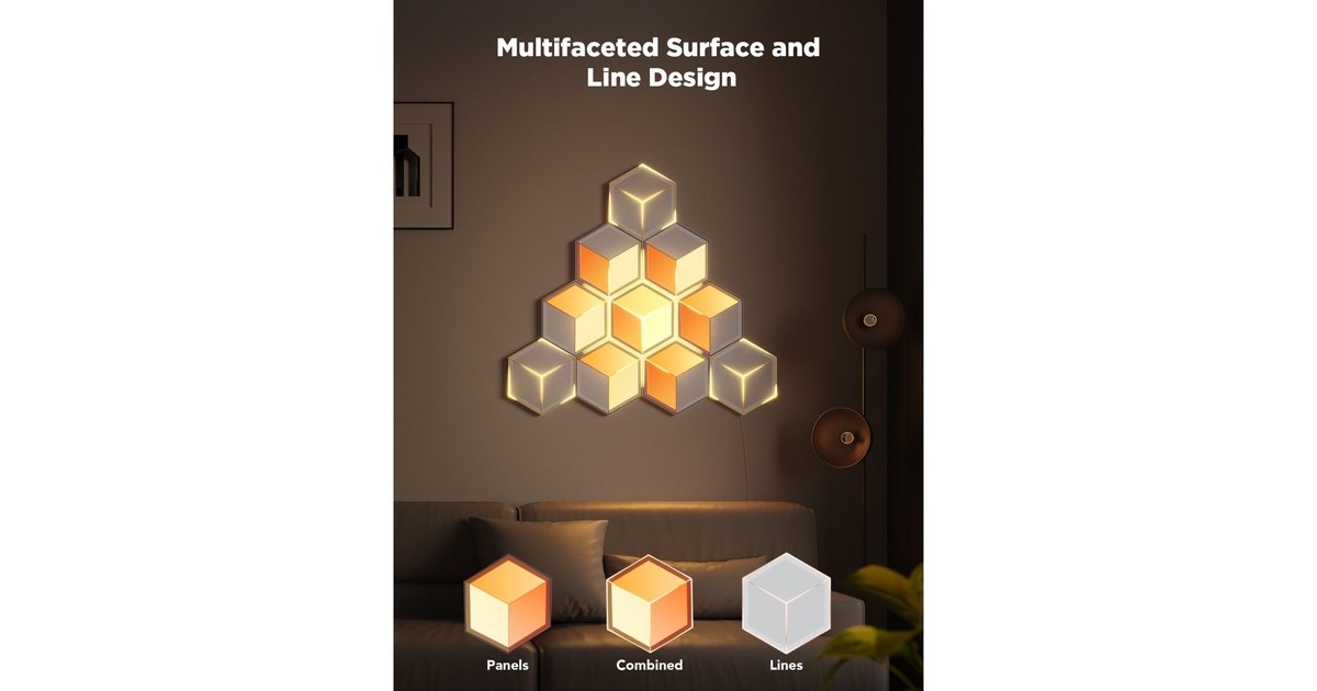 GoveeGlide Hexagon Light Panels Ultra - 7-pack sfeerverlichting  (2,4GHz wifi, Bluetooth)
