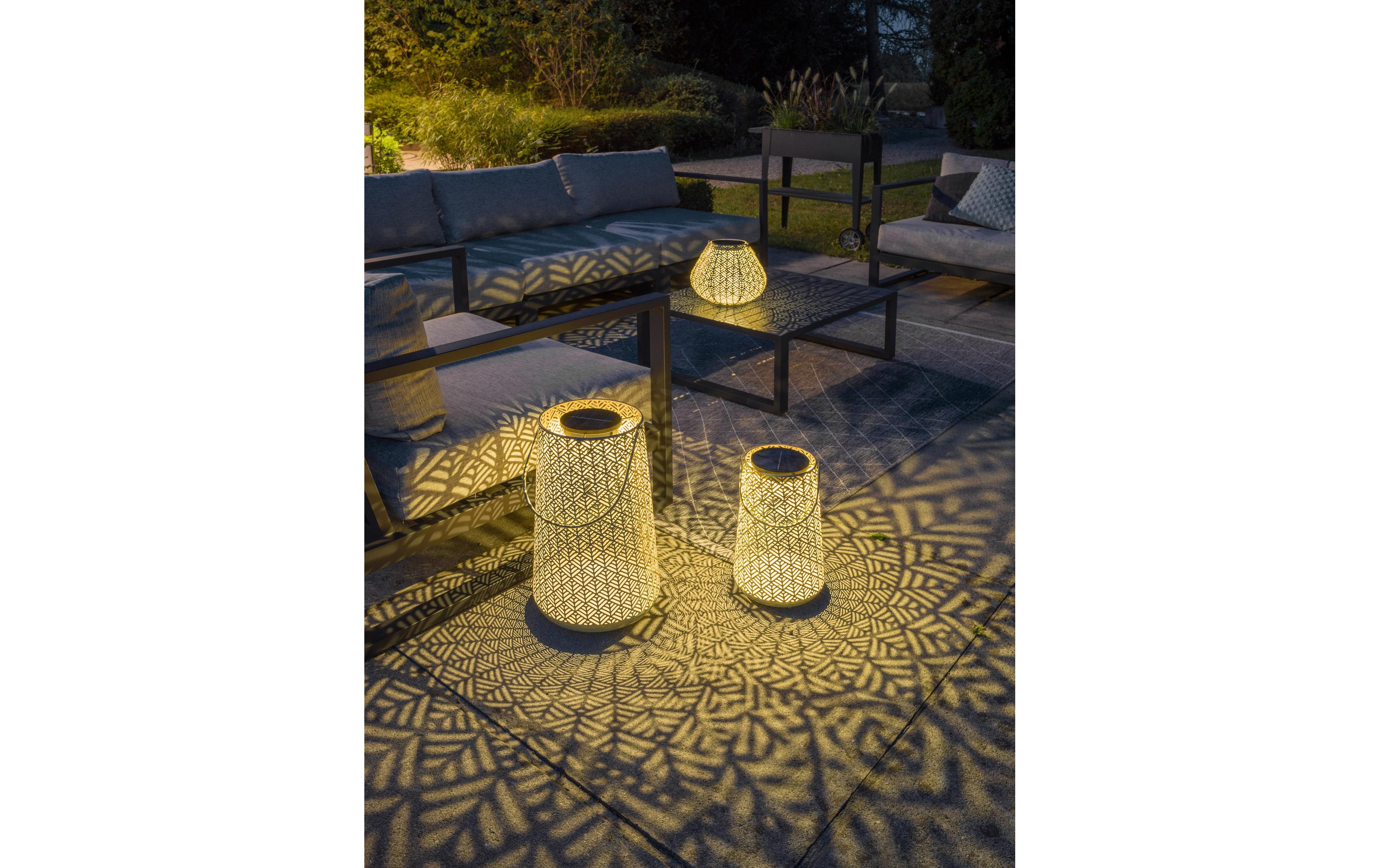 Laterne Solar Antic Sofia, Ø 29 cm, AquaSolarleuchte zum Aufstellen oder Aufhängen