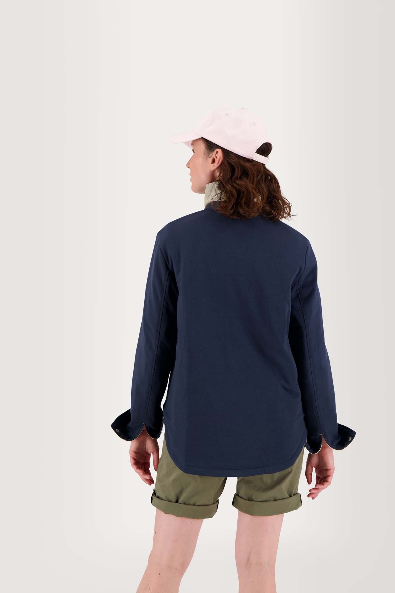 Veste Femme Reversible Esprit Sur Chemise Ivoire et Marine