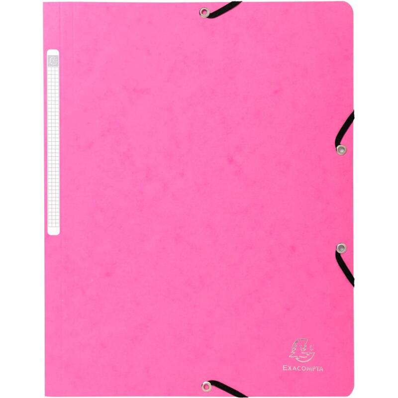 Chemise à élastique sans rabat carte lustrée 400gm2 - A4 - Couleurs assorties