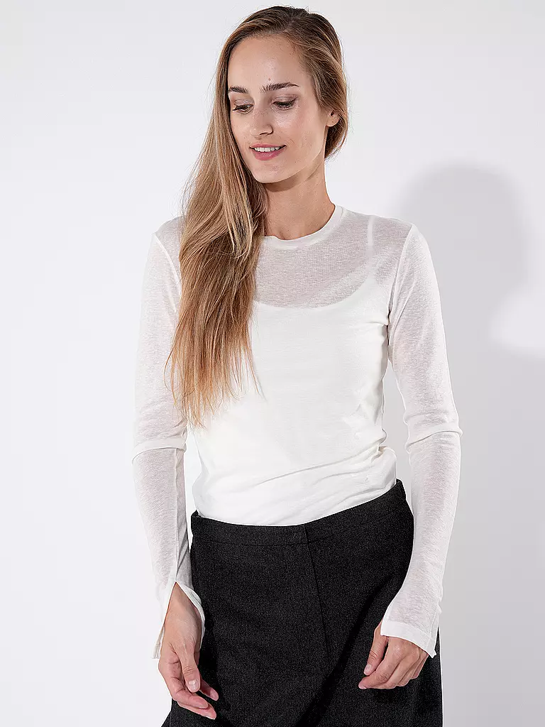 CLOSED Langarmshirt creme