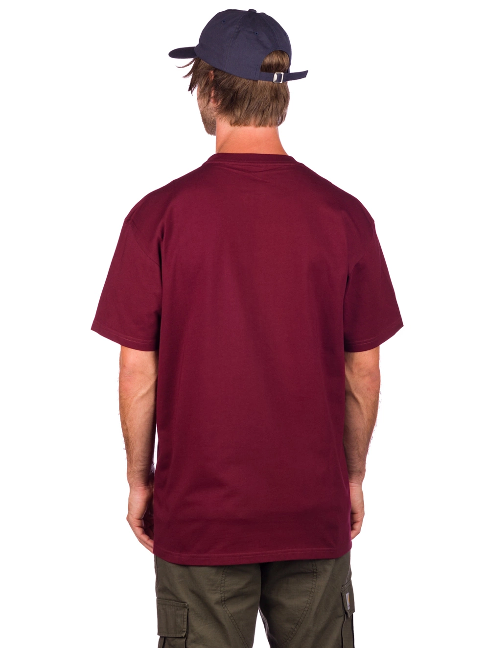 Carhartt WIP Chase T-Shirt bordeaux/gold
