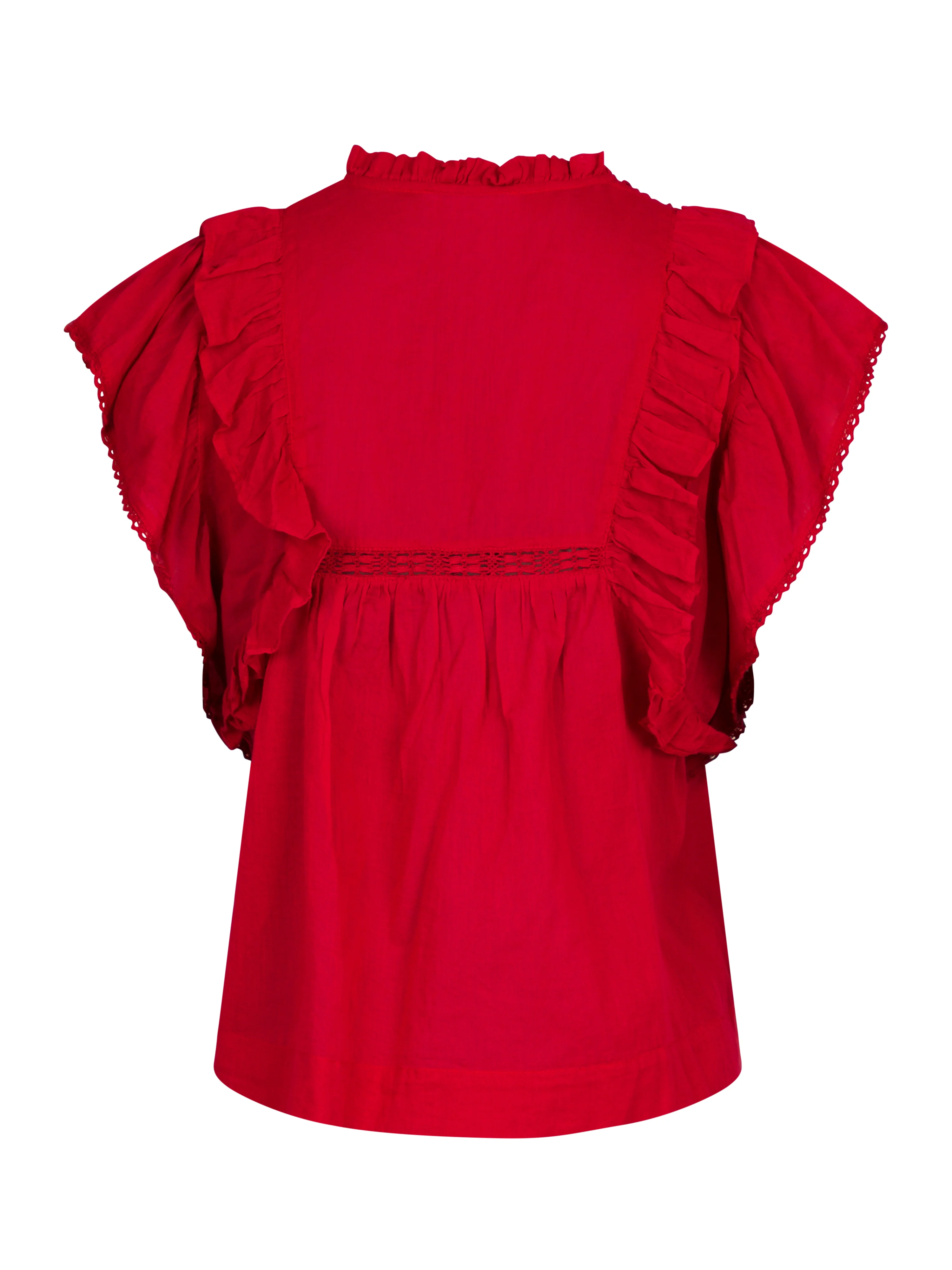 Neo Noir  Jayla S Voile top - Rød