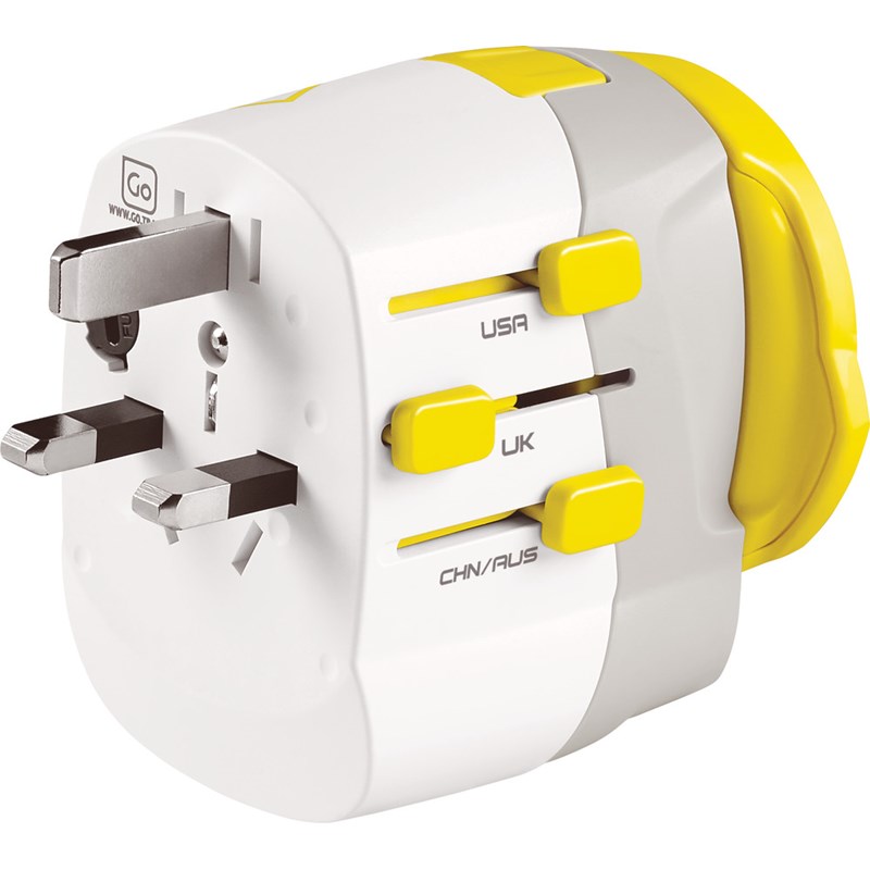 Go Travel<br>Worldwide Adaptor + Twin USB-A