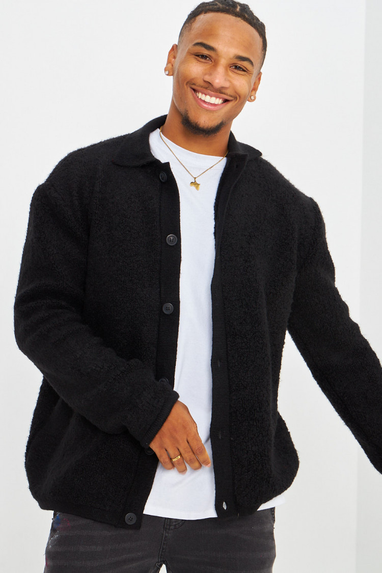 Gilet noir en laine