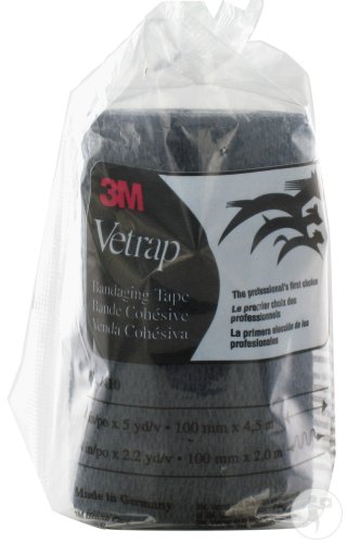 3M Vetrap Bandage 10cm Noir 1 Pièce