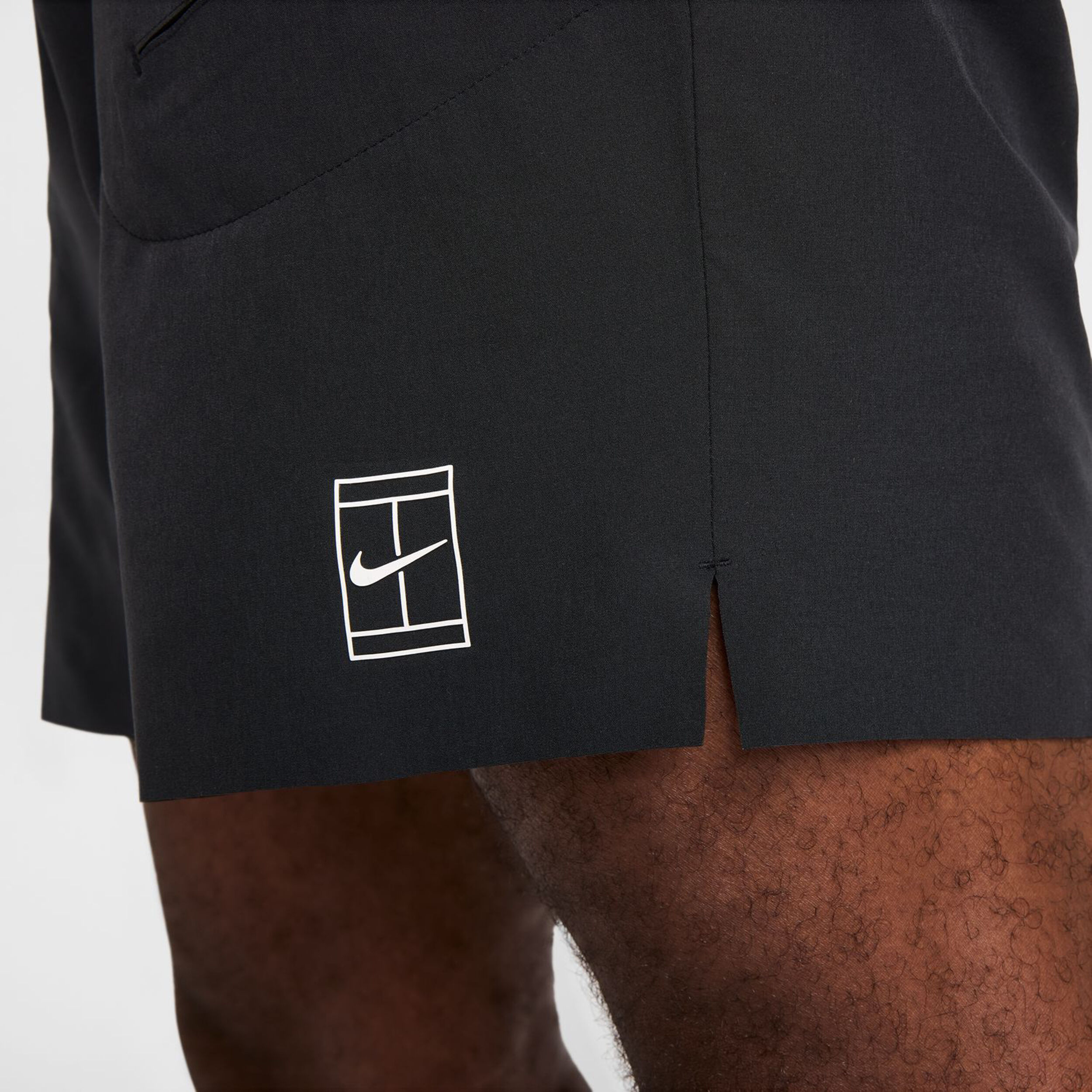 Nike Court Dri-Fit Advantage 8in Shorts Hommes - Noir , Blanc