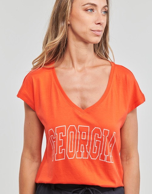 Only - ONLKELLY S/S V-NECK TOP BOX CS JRS - Orange
