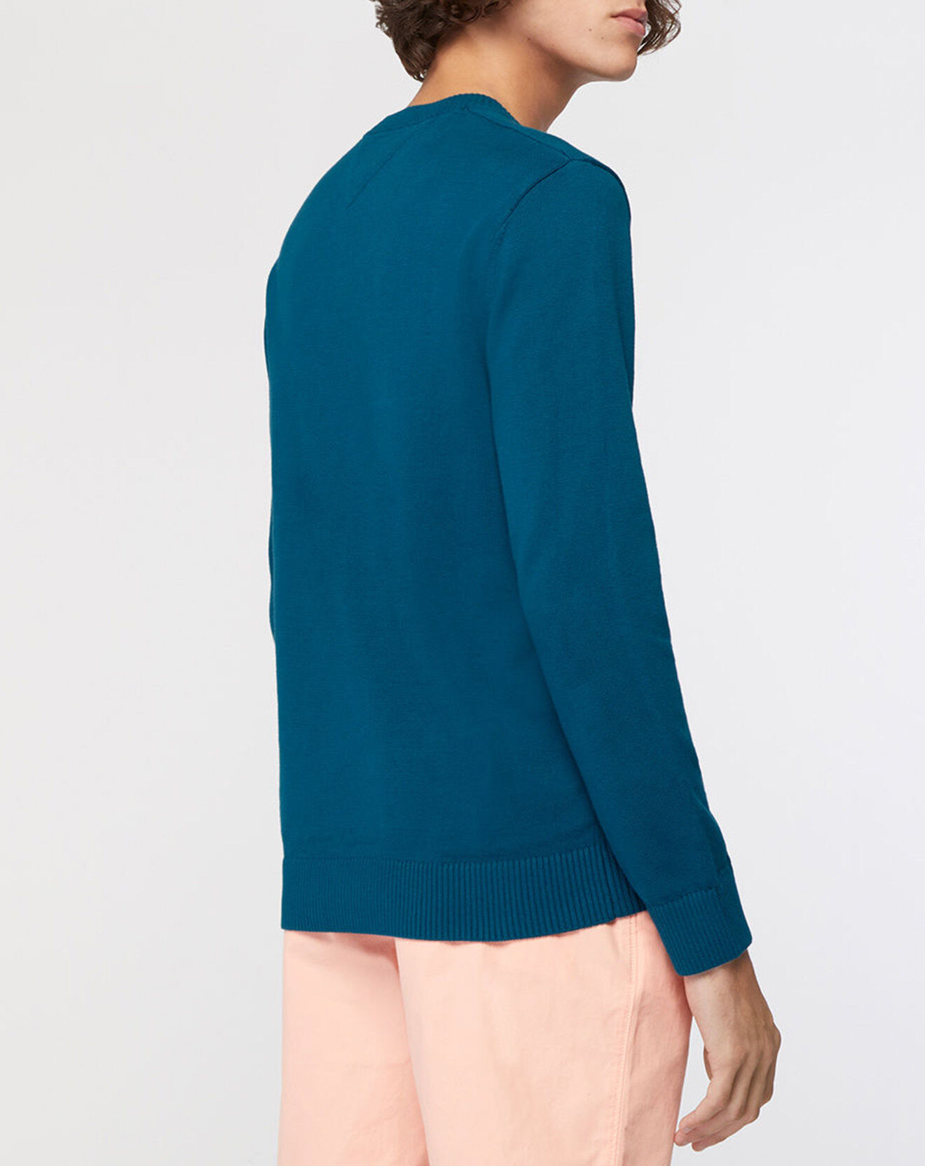 Tommy Jeans Pull 100% Coton Bio Essential light bleu canard