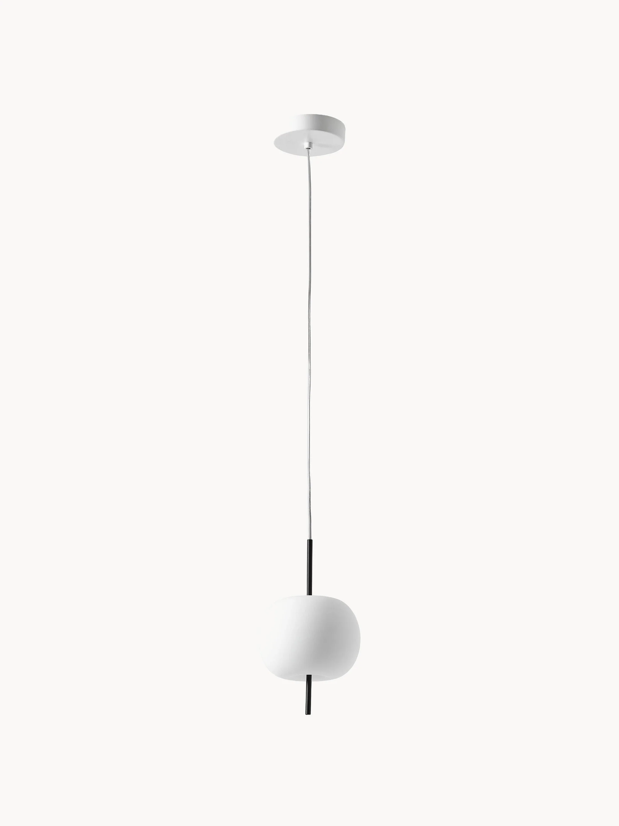 Mondgeblazen dimbare hanglamp Kushi