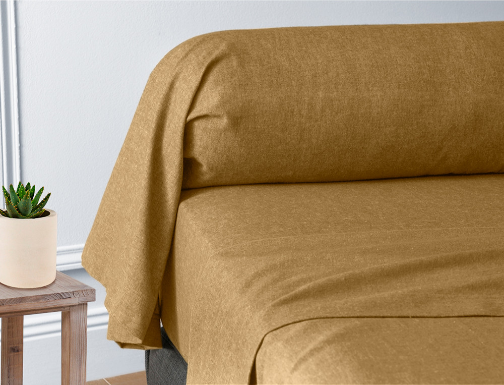 Taie de traversin-Flanelle tissé-teint