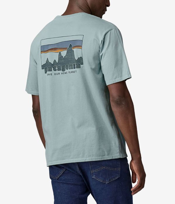 Patagonia 73 Skyline Organic T-Shirt (thermal blue)
