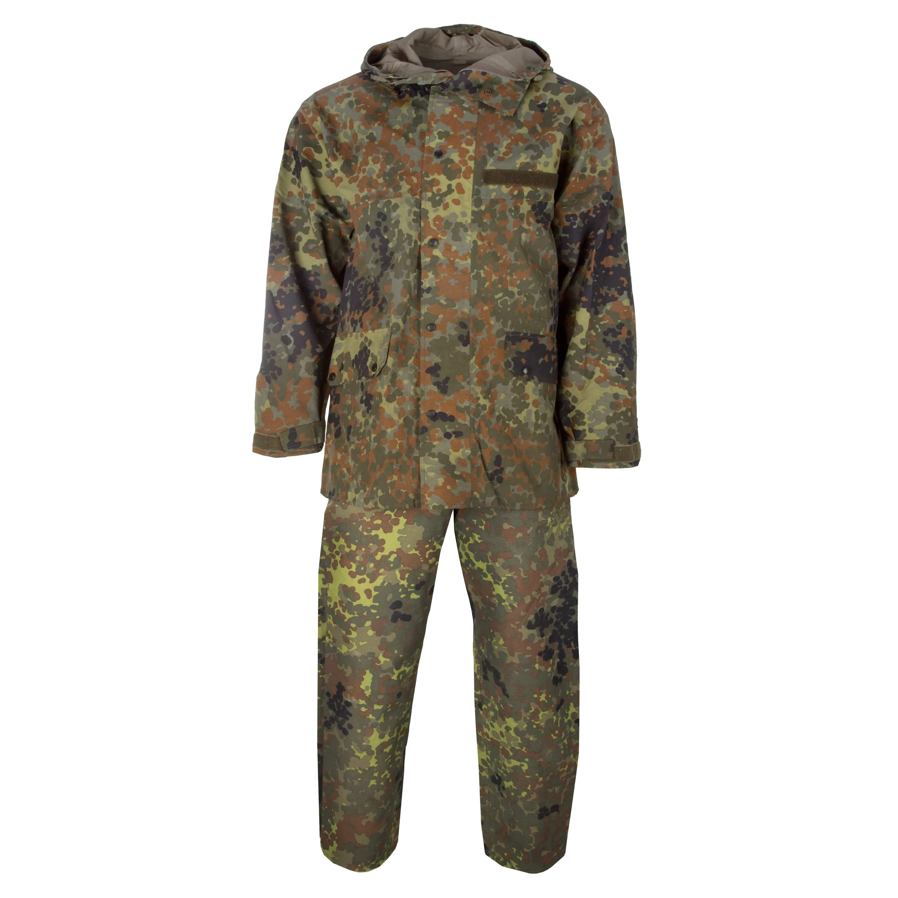 Bundeswehr Original -  BW Nässeschutzanzug flecktarn gebraucht