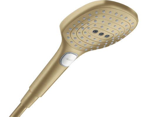 Handdouche hansgrohe Raindance Select E ovaal 120 x 120 mm geborsteld brons 26520140