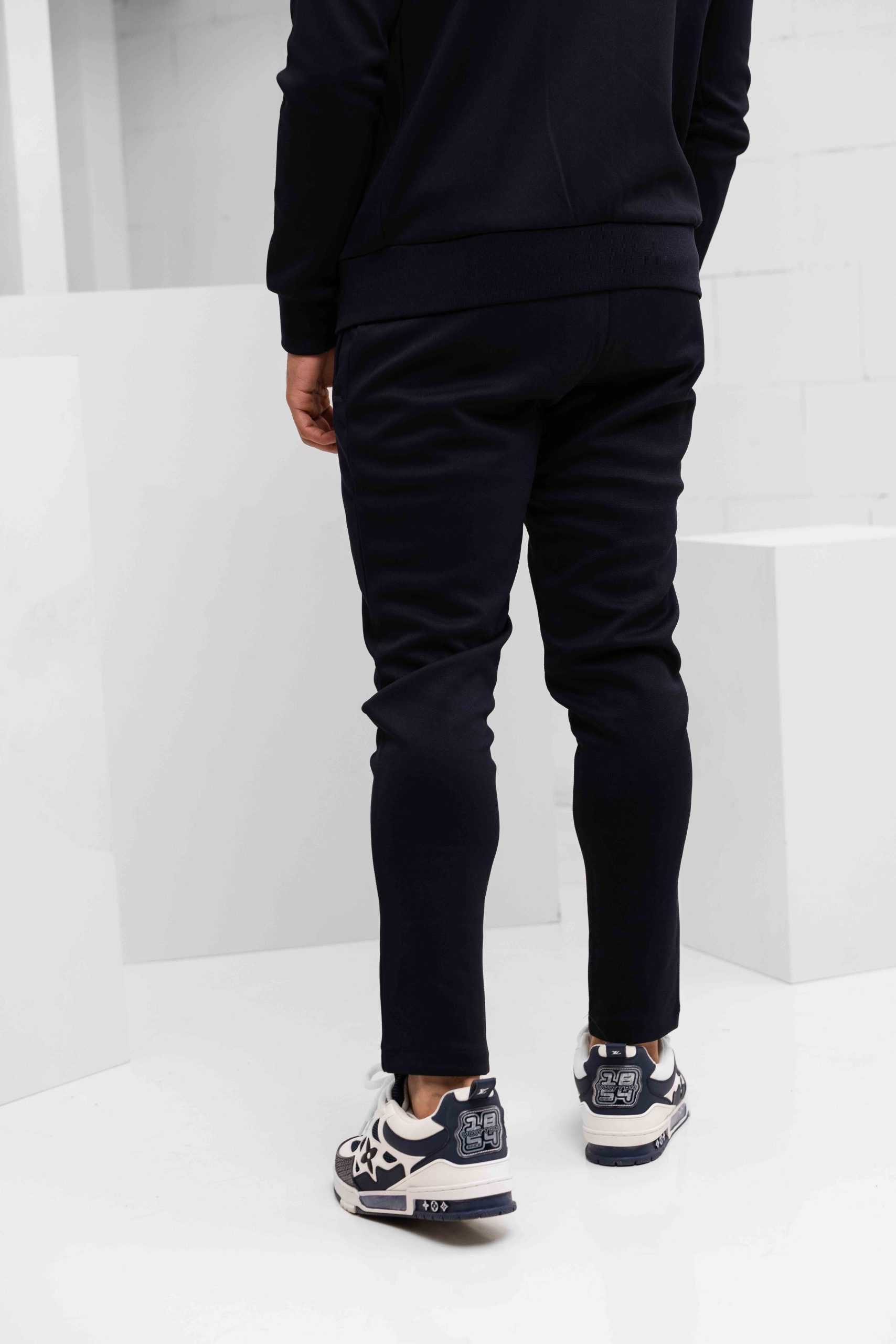 Malelions Pique Zip Trainingspak Heren Donkerblauw