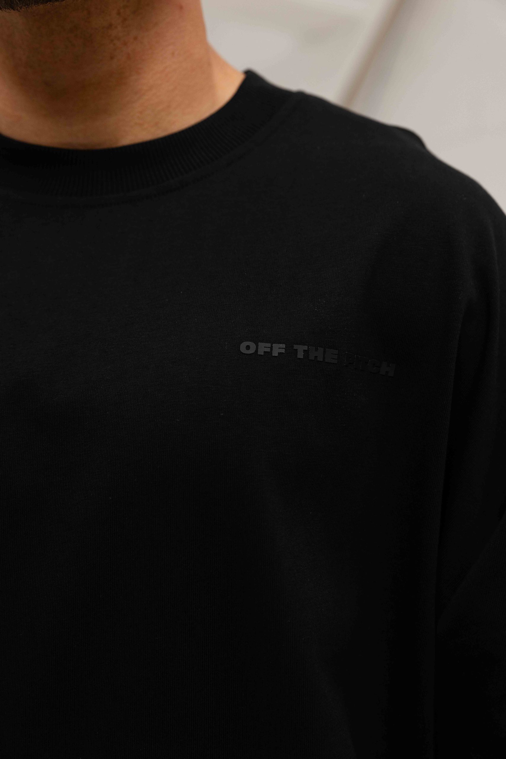 Off The Pitch Season Oversized T-Shirt Heren Zwart