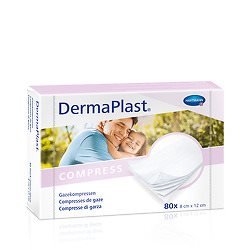 DERMAPLAST Compress<br>80 Stück, Box, 10x10cm