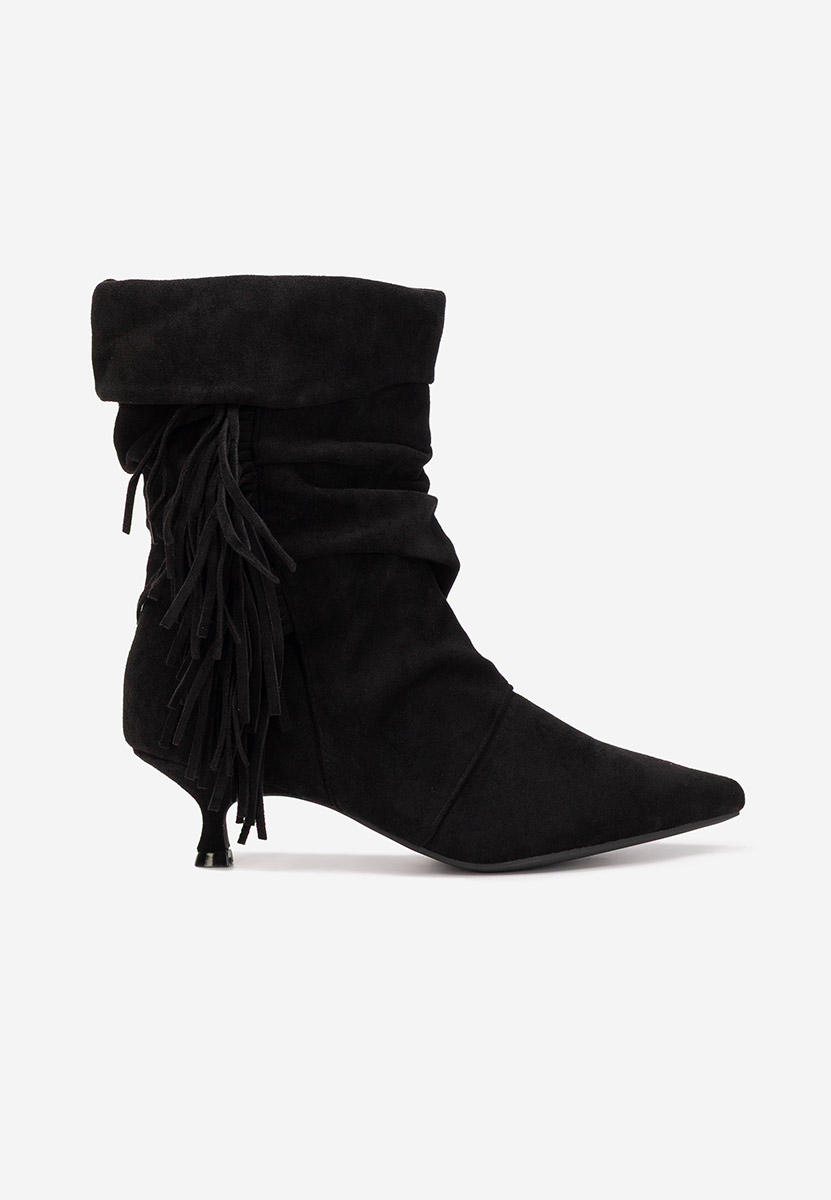 Bottines femme à talon noires Deizy