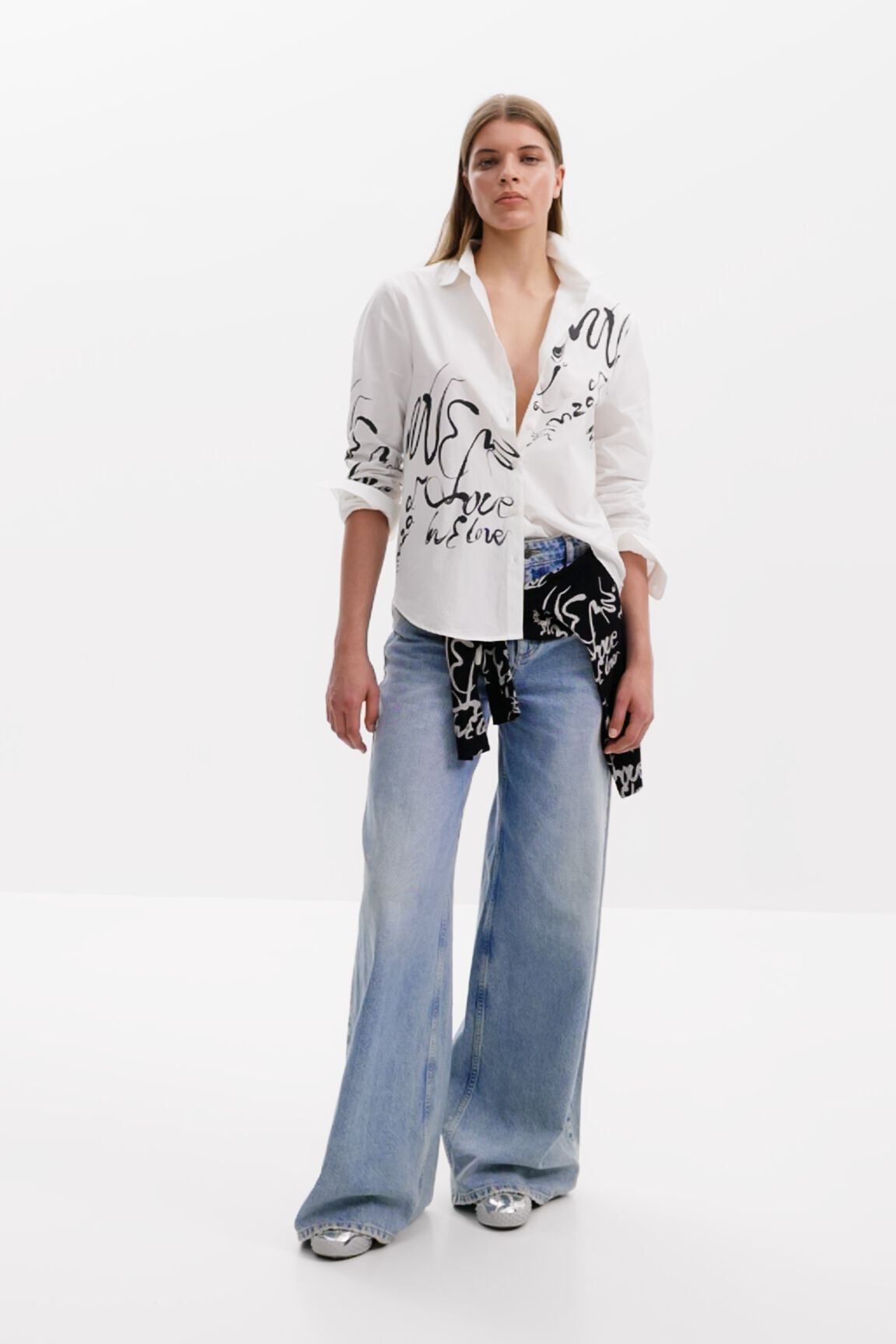Camisa letras tinta
