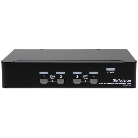 StarTech.com Commutateur KVM DisplayPort USB 4 ports avec audio