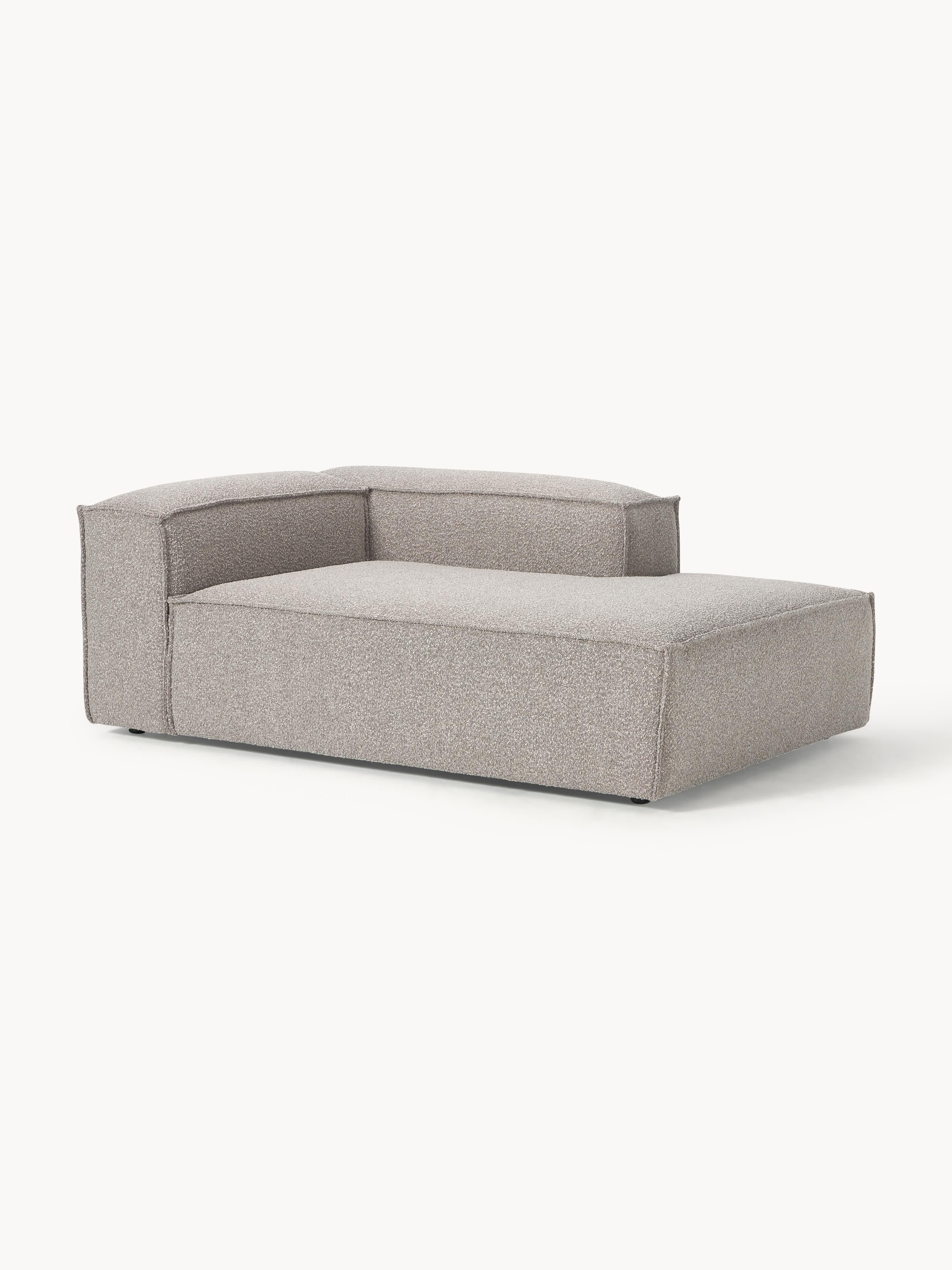 Chaise longue hoekmodule Lennon van bouclé