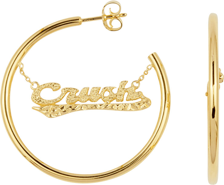 Camille Brinch Jewellery Sassy Crush Hoops Gold