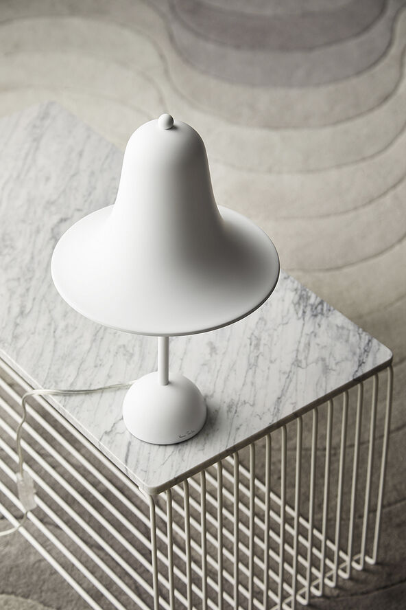 Verpan Pantop Ø23 Portable Table Lamp Matt white
