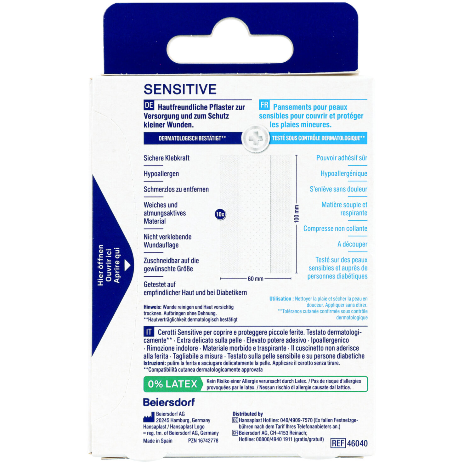 Hansaplast Sensitive Meter