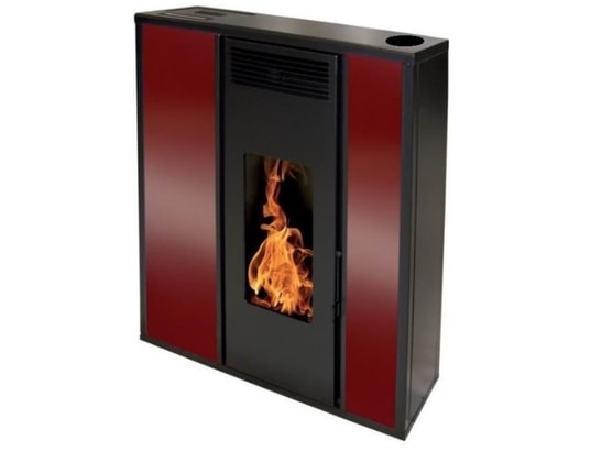 INTERSTOVES - Poêle à granulés Poêle à granules tessa 10kw etanche concentrique - bordeaux