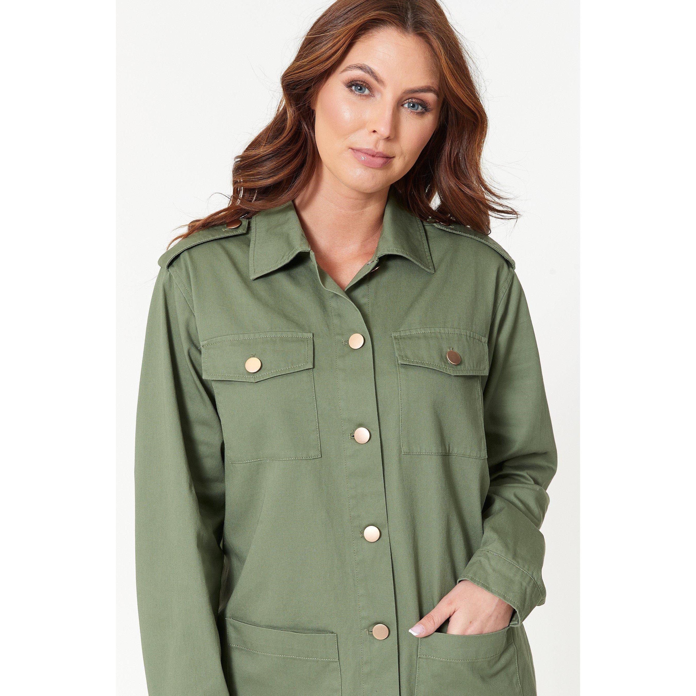Be You Ladies Utility Twill Jacket